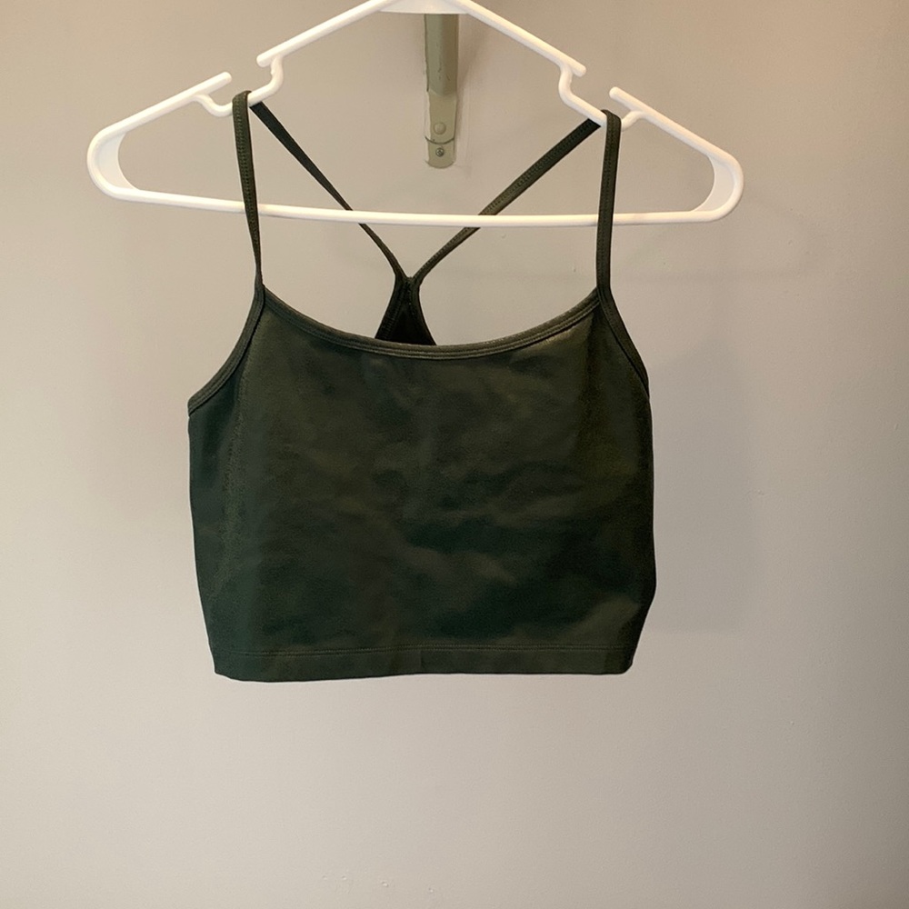 Offline by Aerie size M faux leather crop tank